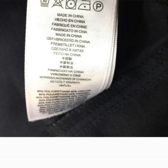 EUC! Michael Kors Black Faux Leather Pants w/ Elastic waist band size 10. - Picture 6 of 6